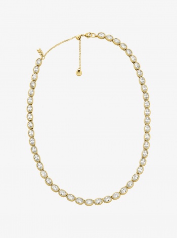 Michael Kors Precious Metal-Plated Cubic Zirconia Tennis Necklace