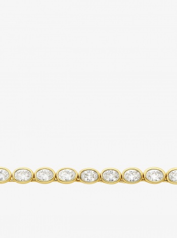 Michael Kors Precious Metal-Plated Cubic Zirconia Tennis Necklace