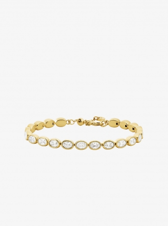Michael Kors Precious Metal-Plated Cubic Zirconia Tennis Bracelet
