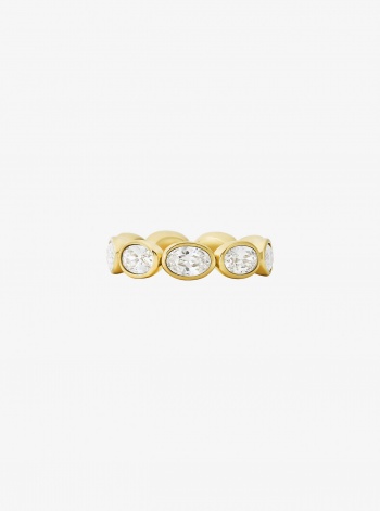 Michael Kors Precious Metal-Plated Cubic Zirconia Tennis Ring