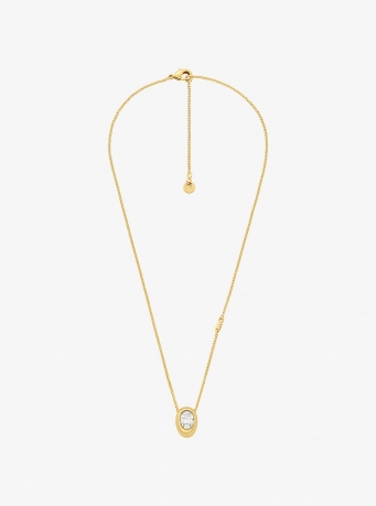 Michael Kors Cubic Zirconia Pendant Necklace