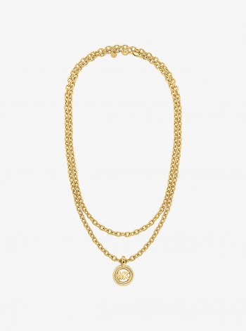 Michael Kors MK Pop Charm Chain-Link Necklace
