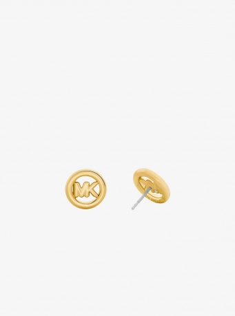 Michael Kors Small Logo Charm Stud Earrings