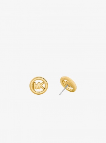 Michael Kors Small Logo Charm Stud Earrings