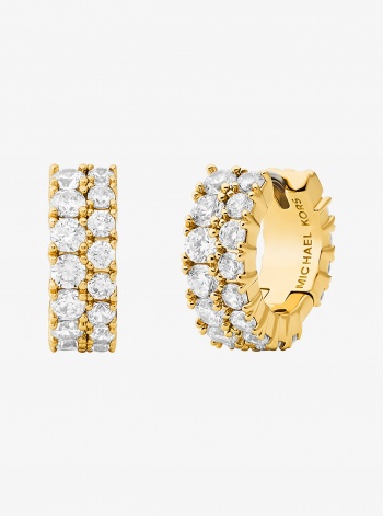 Michael Kors Double Pavé Huggie Earrings
