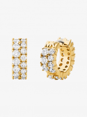Michael Kors Double Pavé Huggie Earrings