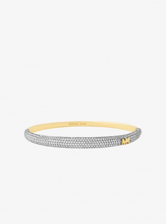 Michael Kors Pavé Two-Tone Dome Bangle