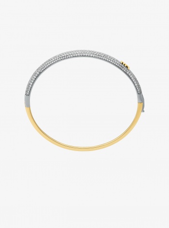 Michael Kors Pavé Two-Tone Dome Bangle