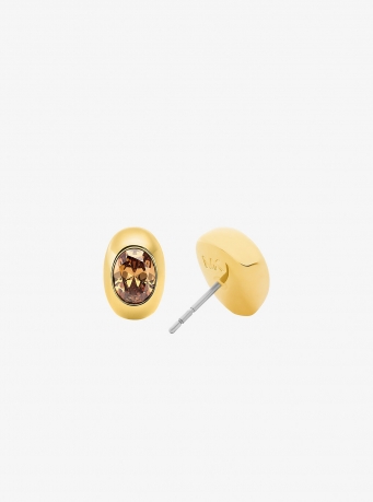 Michael Kors Oval Stone Stud Earrings
