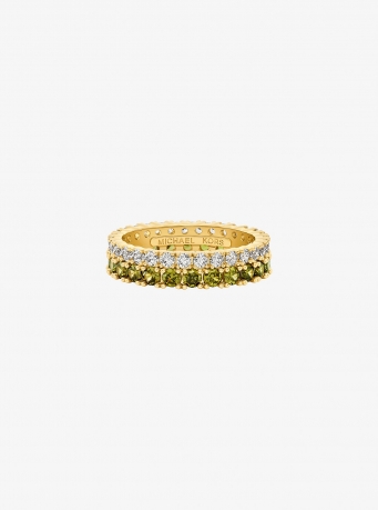 Michael Kors Two-Tone Double Pavé Ring