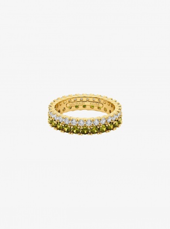 Michael Kors Two-Tone Double Pavé Ring