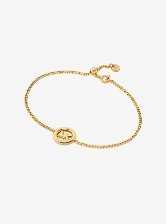 Michael Kors Logo Charm Slider Bracelet