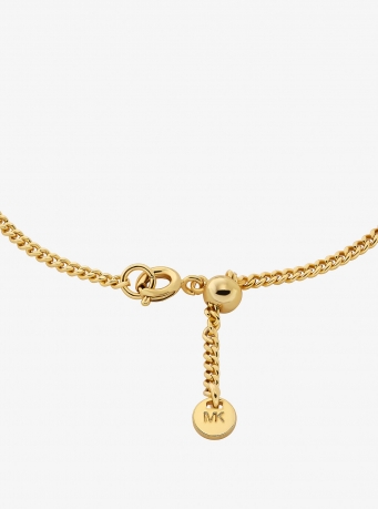 Michael Kors Logo Charm Slider Bracelet
