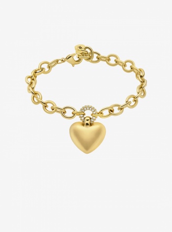 Michael Kors Pavé Puffy Heart Pendant Bracelet