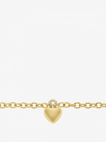Michael Kors Pavé Puffy Heart Pendant Bracelet
