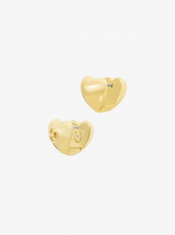 Michael Kors Puffy Heart Huggie Earrings