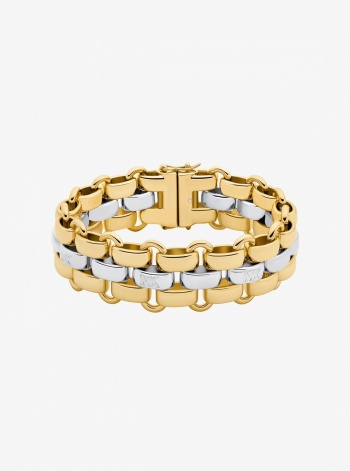 Michael Kors Two-Tone 3-Link Bracelet