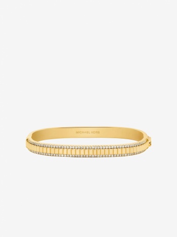 Michael Kors Pavé Gold-Tone Brass Bracelet