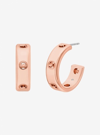 Michael Kors Logo Huggie Earrings