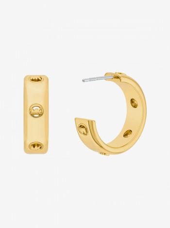 Michael Kors Logo Huggie Earrings