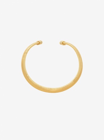 Michael Kors Precious Metal-Plated Brass Pavé Collar Necklace
