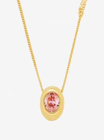 Michael Kors Oval Stone Pendant Necklace