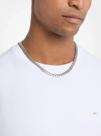 Michael Kors Precious Metal-Plated Brass Curb-Link Chain Necklace