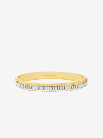 Michael Kors Pavé Two-Tone Fluted Bangle