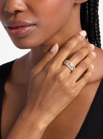 Michael Kors Pavé Two-Tone Fluted Ring
