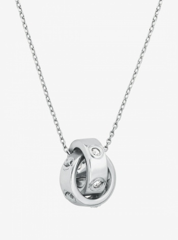Michael Kors Logo and Cubic Zirconia Necklace
