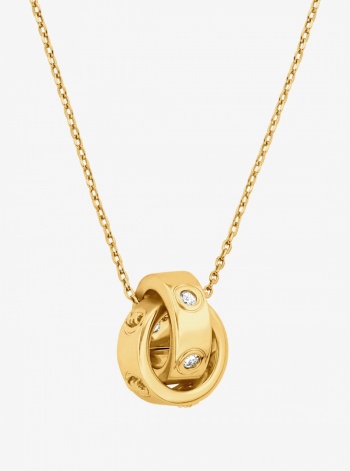 Michael Kors Logo and Cubic Zirconia Necklace