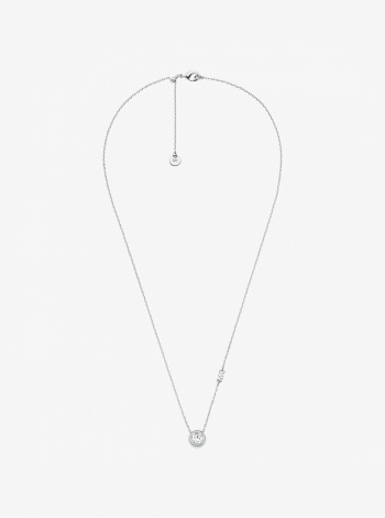 Michael Kors Round Stone Pendant Necklace