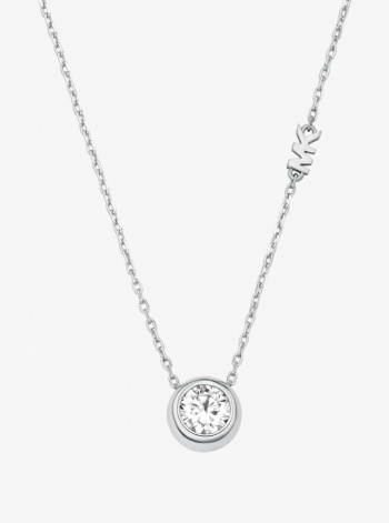 Michael Kors Round Stone Pendant Necklace