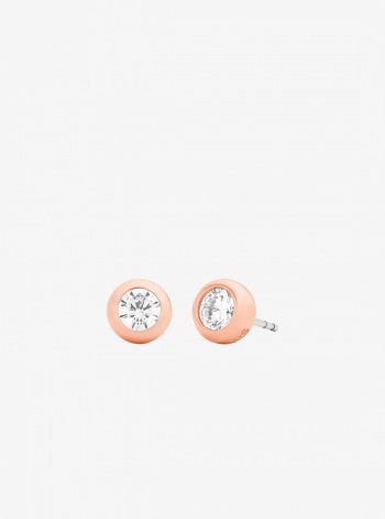 Michael Kors Round Stone Stud Earrings