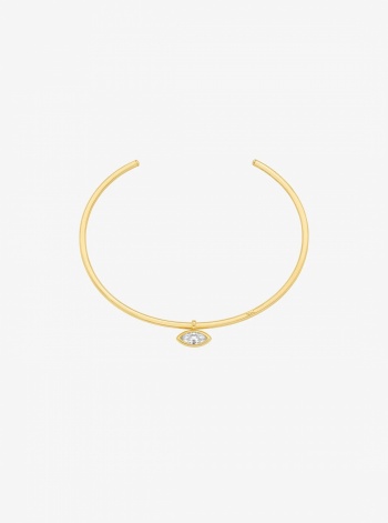 Michael Kors Marquise Cut Cubic Zirconia Collar Necklace