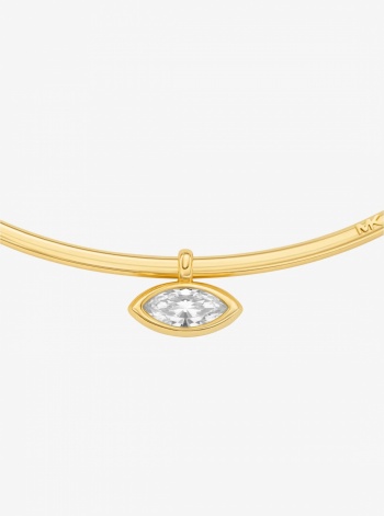 Michael Kors Marquise Cut Cubic Zirconia Collar Necklace