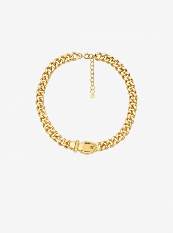 Michael Kors Buckle Chain-Link Necklace