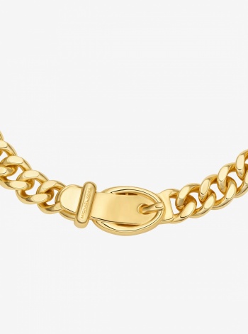 Michael Kors Buckle Chain-Link Necklace