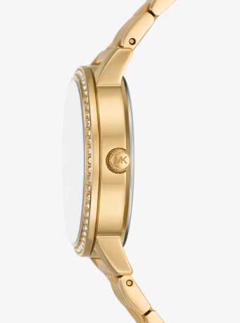 Michael Kors Melissa Pavé Gold-Tone Watch