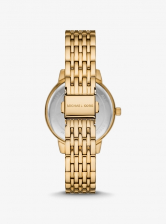 Michael Kors Melissa Pavé Gold-Tone Watch