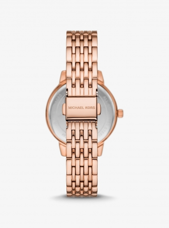 Michael Kors Melissa Pavé Rose Gold-Tone Watch