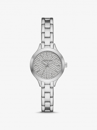 Michael Kors Petite Aspyn Pavé Silver-Tone Watch