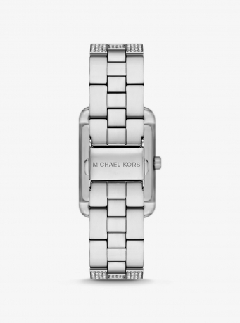 Michael Kors Monroe Pavé Silver-Tone Watch