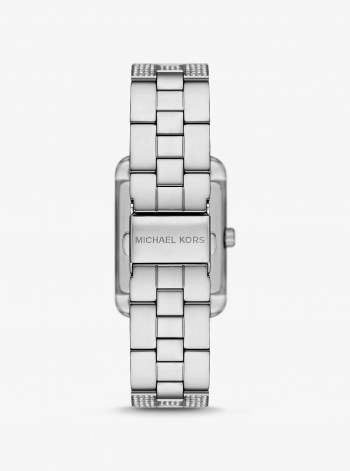 Michael Kors Monroe Pavé Silver-Tone Watch