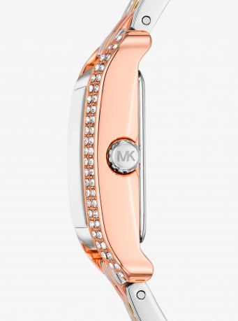 Mini Monroe Pavé Tri-Tone Watch