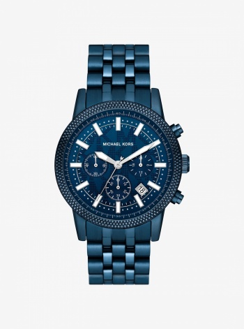 Oversized Hutton Blue-Tone Watch
