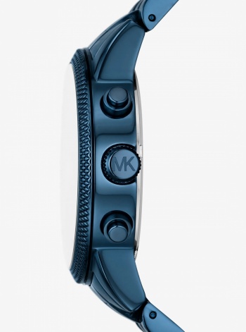 Oversized Hutton Blue-Tone Watch