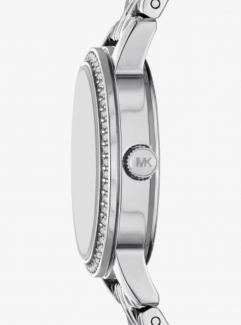 Michael Kors Mini Melissa Pavé Silver-Tone Watch