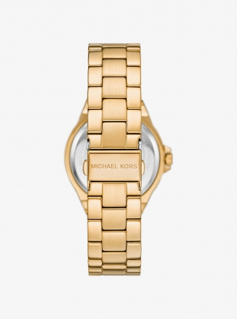 Michael Kors Lennox Pavé Gold-Tone Watch