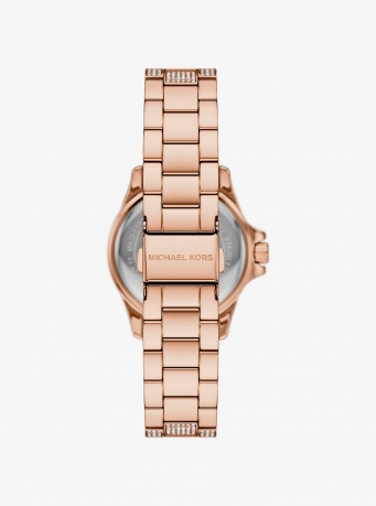 Michael Kors Mini Everest Pavé Rose Gold-Tone Watch